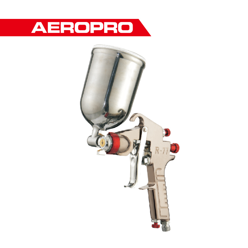 New R100 Repair LVLP Spray Gun with 120ml Cup, Mini Pneumatic Spray Gun